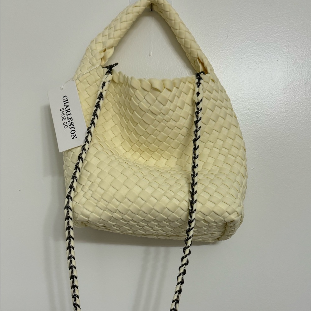Charleston shoe company, quilted Crossbody with handle
